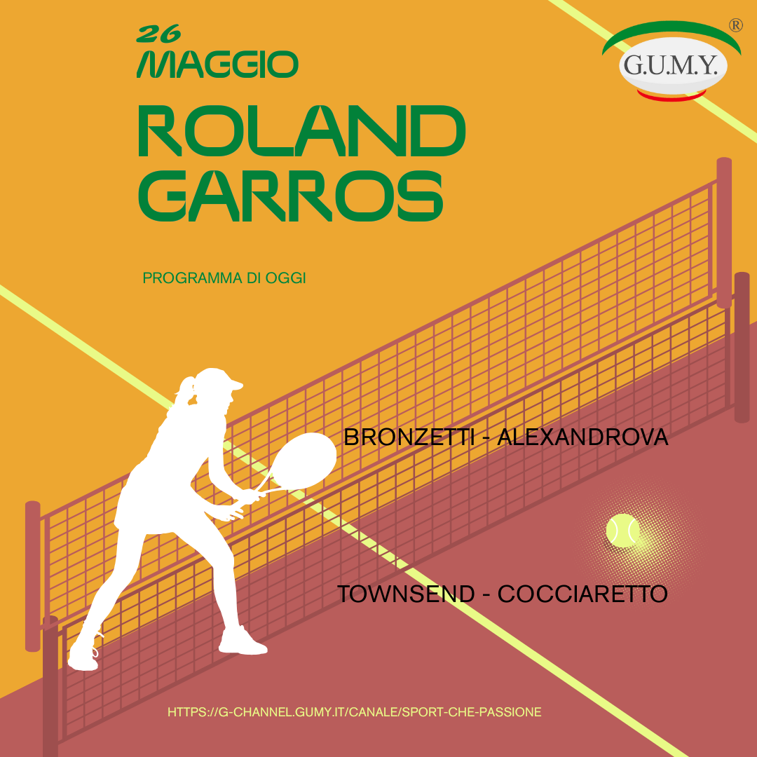 Roland Garros: oggi anche le donne! Roland Garros: oggi anche le donne!